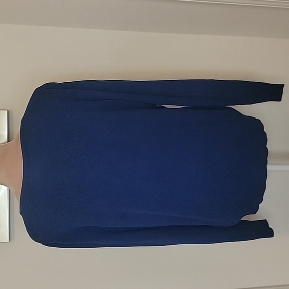 Kenneth Cole Royal Blue Button, Scoop Neck Cardigan, Size L, EUC! - Picture 4 of 6